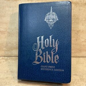 Blue Giant Print Holy Bible